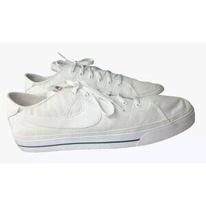 Nike Court Legacy Shoes Men's Size 15 Canvas White - CW6539-100
